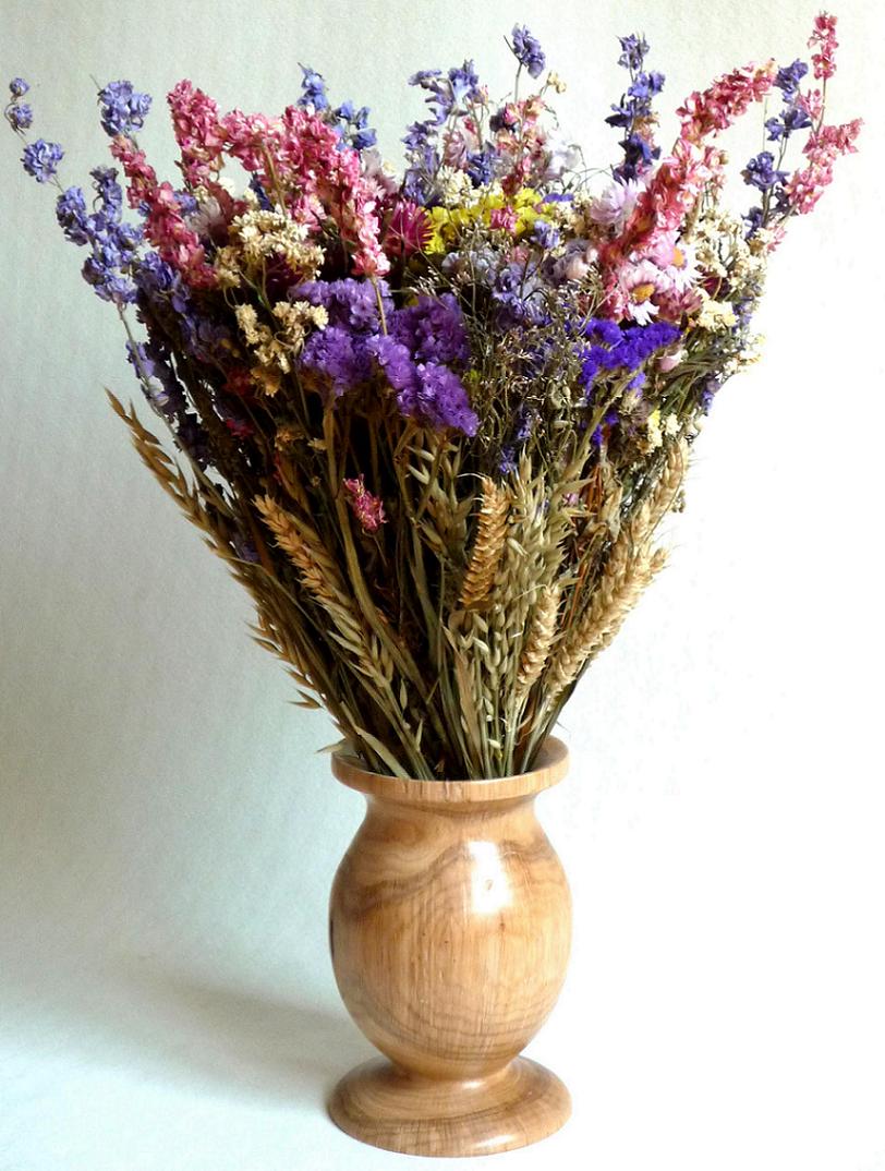 vase à fleurs séchées